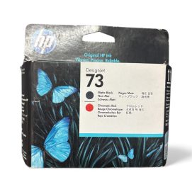HP 73 Cabezal de Impresión Negro Mate y Rojo Cromático