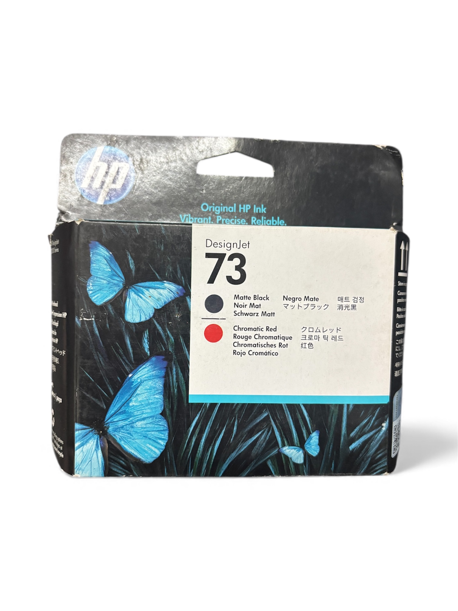 HP 73 Cabezal de Impresión Negro Mate y Rojo Cromático